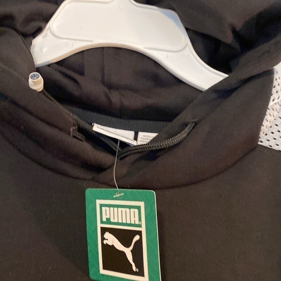 Puma Avenir Dream Hoodie Black Lifestyle pull over pocket Sportswear Sweatshirt - Picture 6 of 12